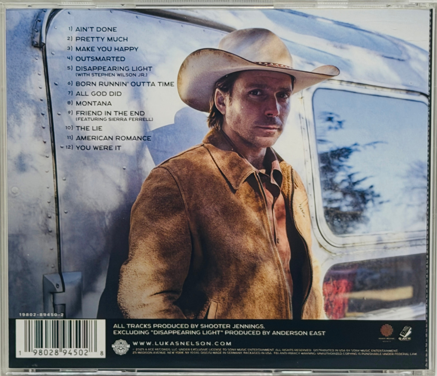Lukas Nelson Signed "American Romance" CD Cover JSA