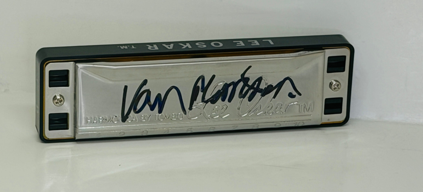 Van Morrison Signed Harmonica JSA 