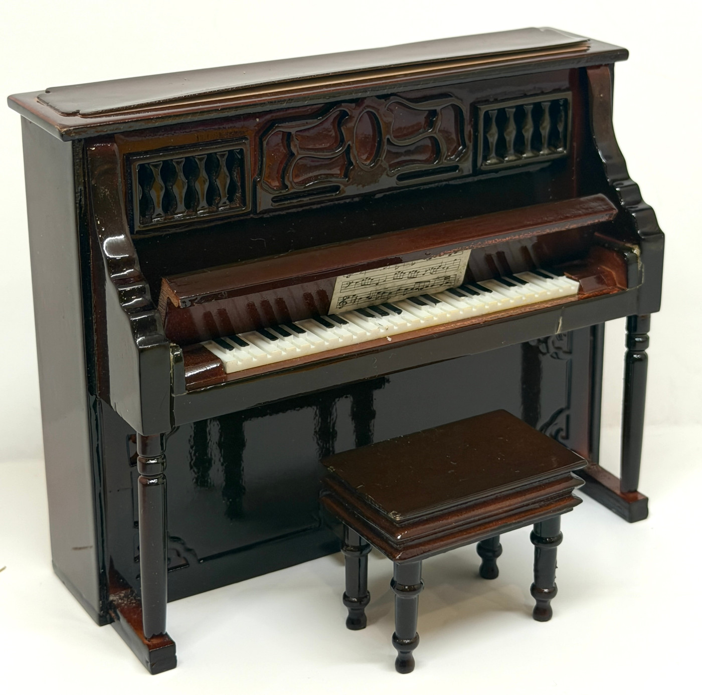 Chuck Leavell Signed Miniature Piano ACOA