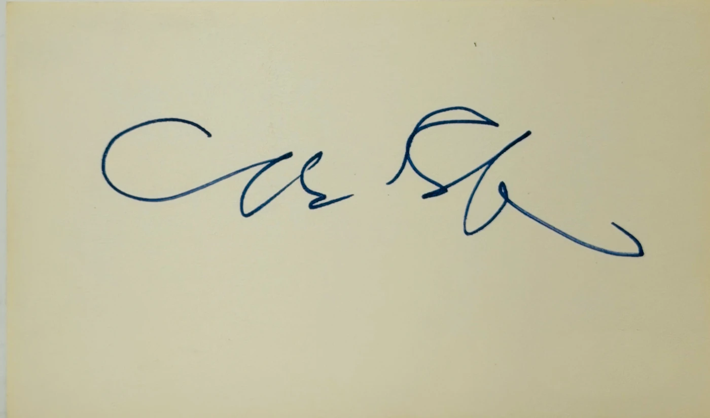 Cary Elwes Signed 3x5 Index Card JSA