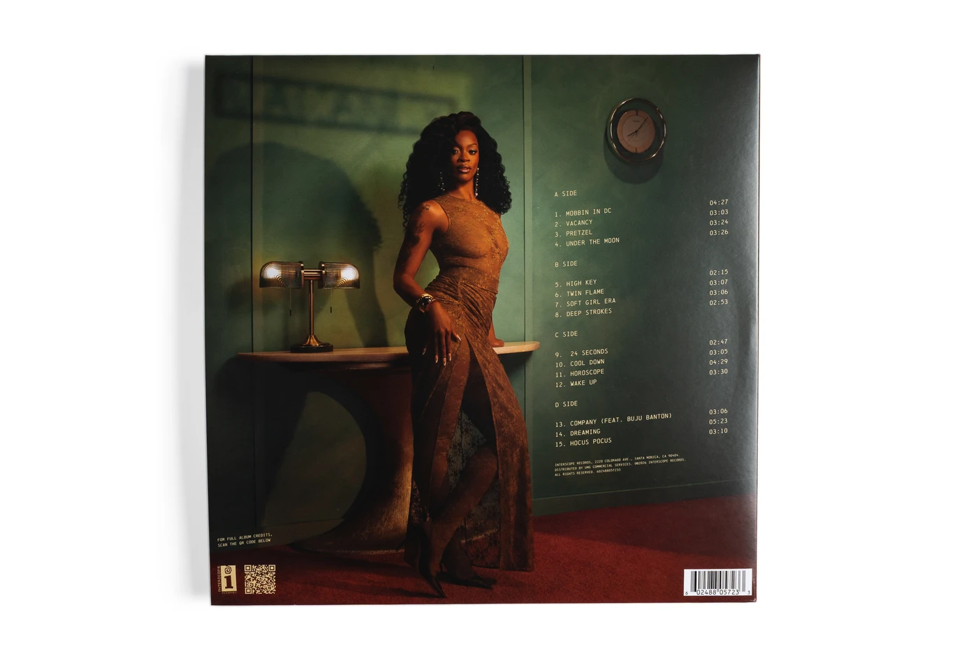 Ari Lennox Signed "Vacancy" Double LP Art Insert JSA