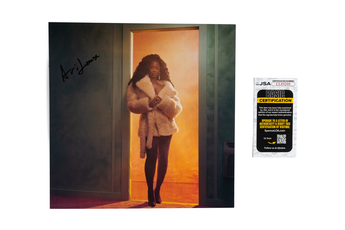 Ari Lennox Signed "Vacancy" Double LP Art Insert JSA