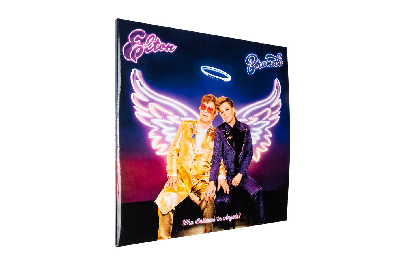 Elton John Signed "Who Believes In Angels" LP Insert ACOA