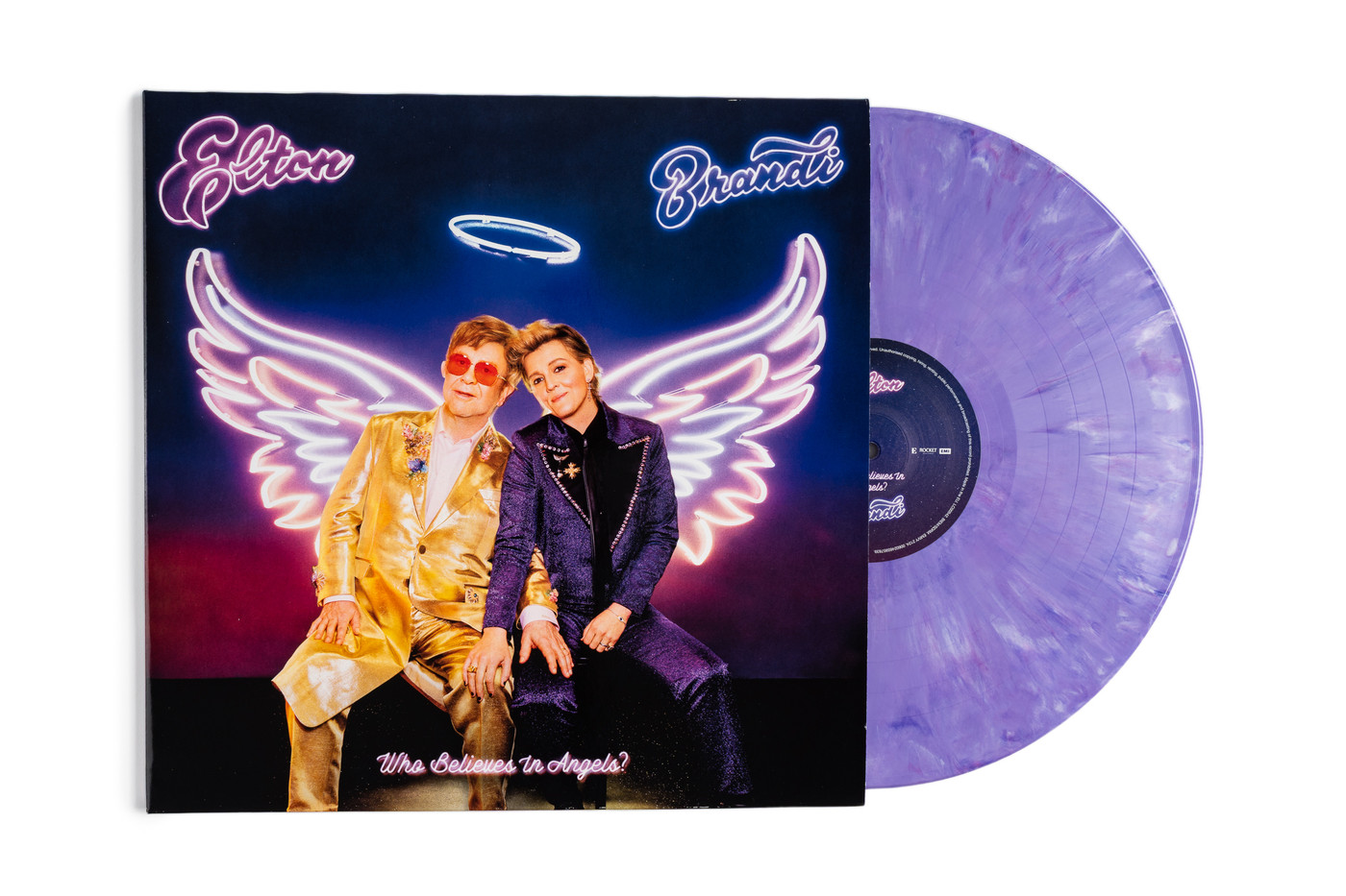 Elton John Signed "Who Believes In Angels" LP Insert ACOA