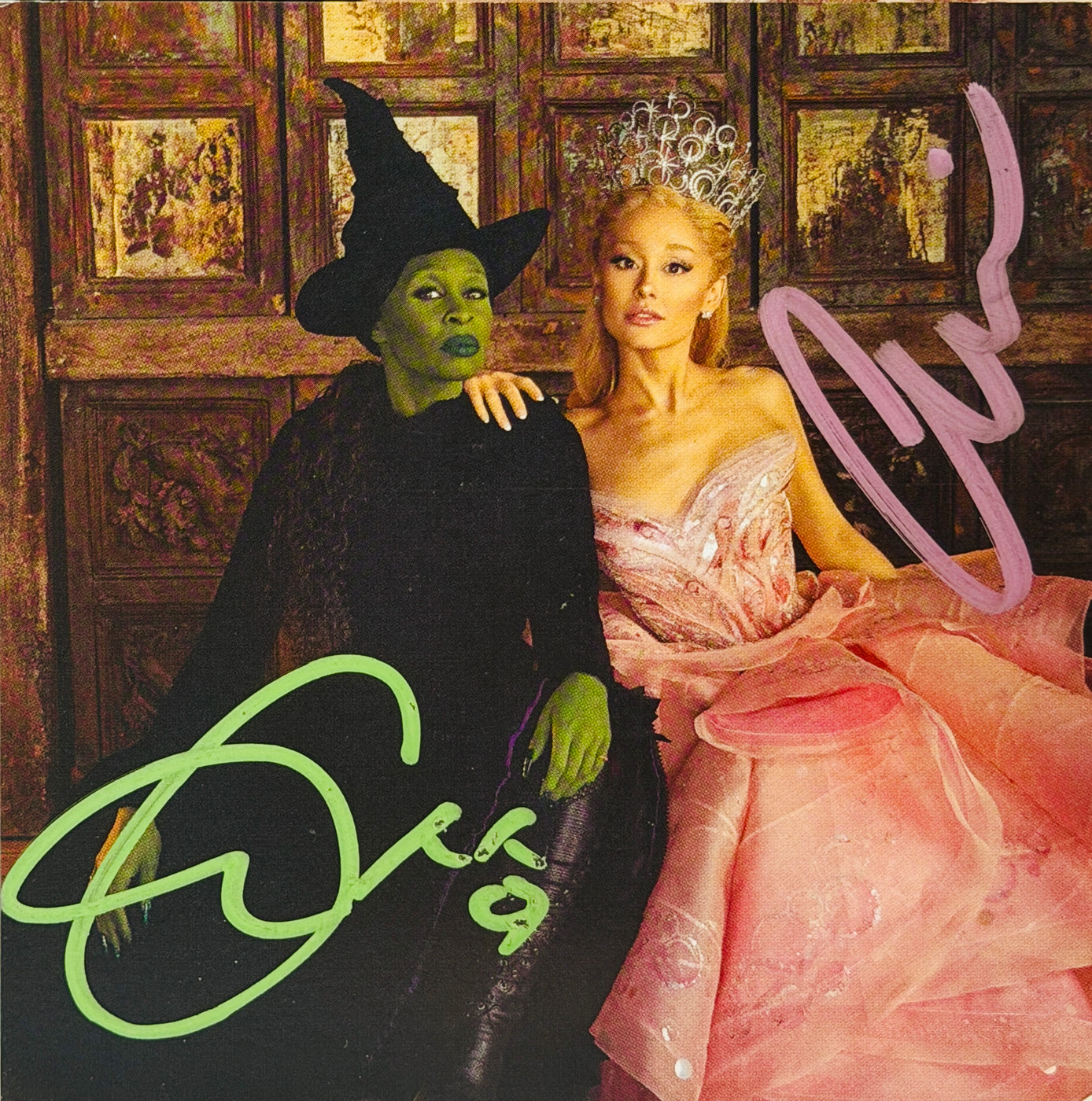 ARIANA GRANDE Wicked RSD2026限定盤 Ariana Grande & Cynthia Erivo Signed Wicked Art Card + LP & CD