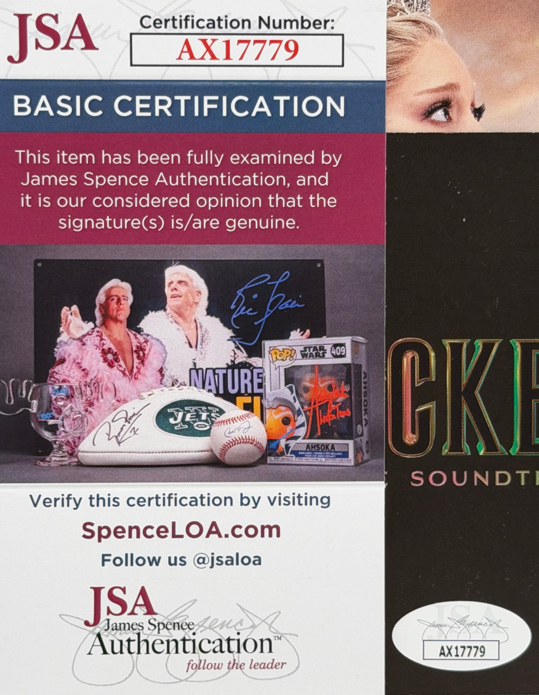 Ariana Grande & Cynthia Erivo Signed "Wicked" Soundtrack Art Card w/ Double LP & CD