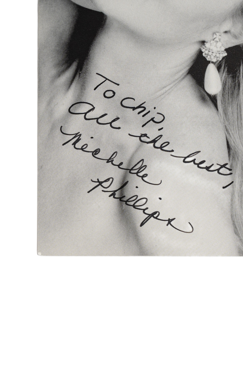 Michelle Phillips Hand-Signed Vintage Studio Publicity Portrait