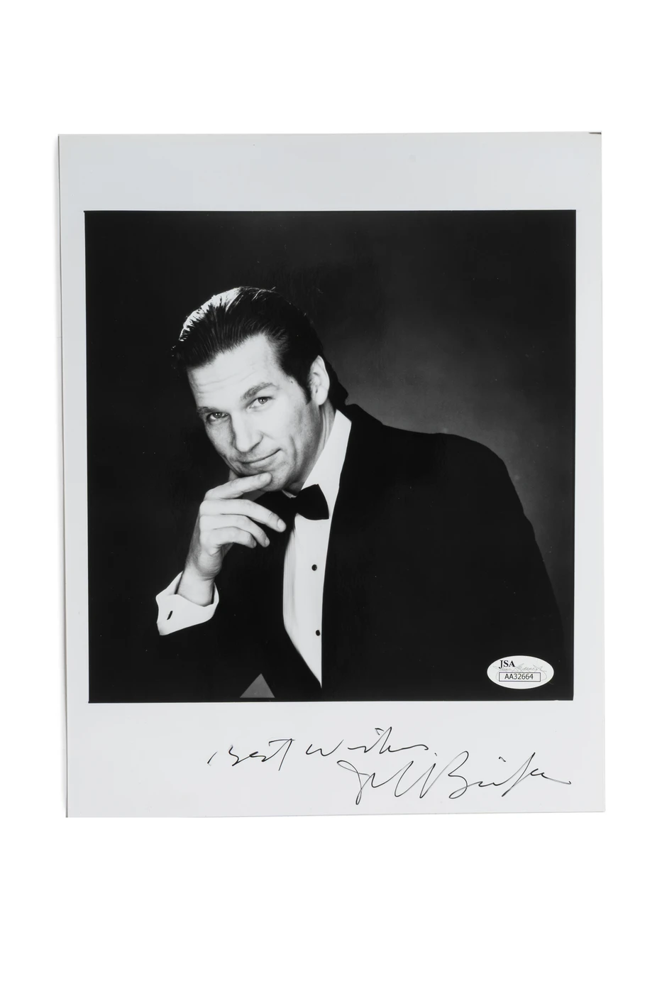 Jeff Bridges Hand-Signed Vintage Studio Publicity Portrait