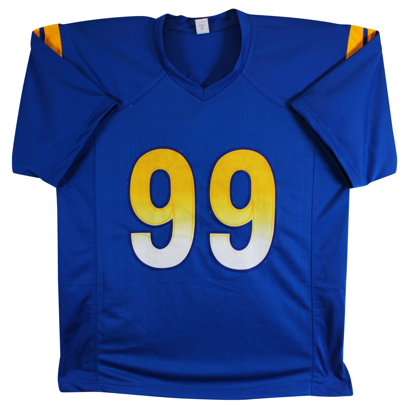 Aaron Donald Authentic Signed Blue Pro Style Jersey Autographed BAS Witnessed 2