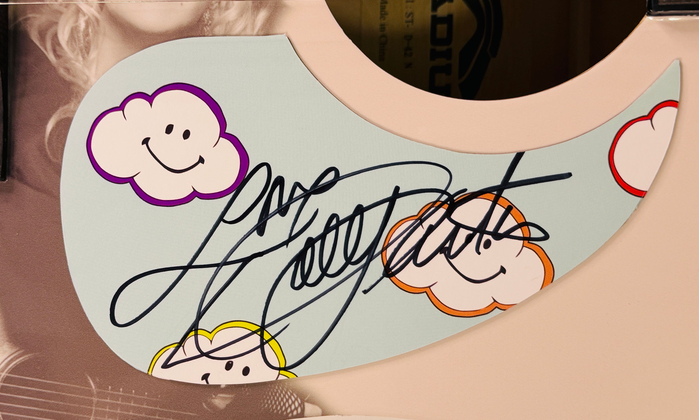 Dolly Parton Signed Acoustic Guitar with Graphics JSA