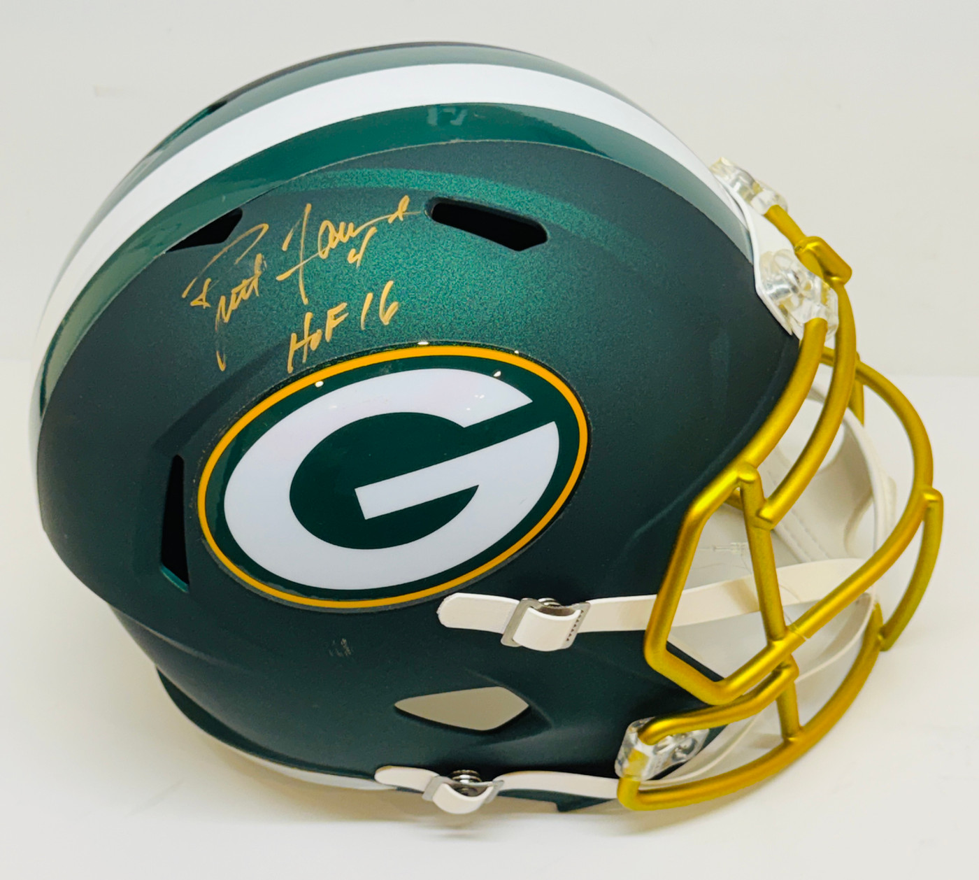 Brett Favre Signed Riddell Blaze Green Bay Packers Helmet JSA