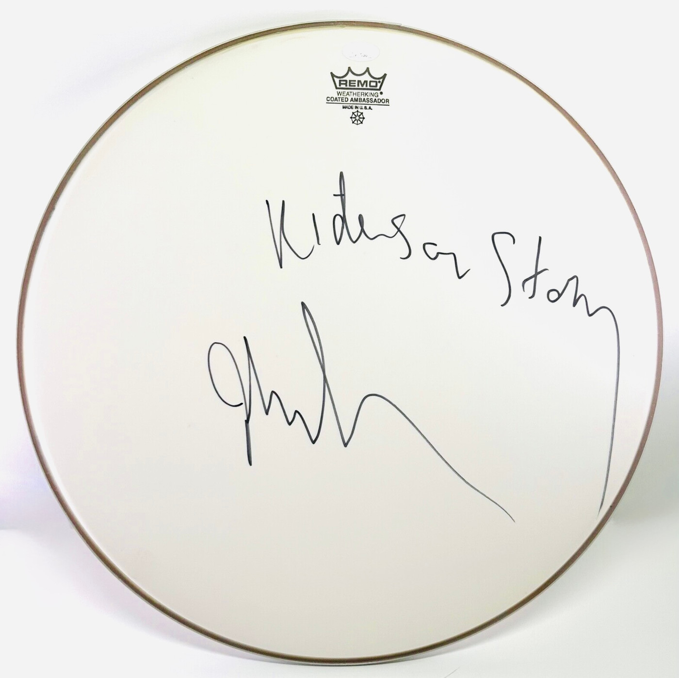 John Densmore Signed 19” Drumhead JSA 