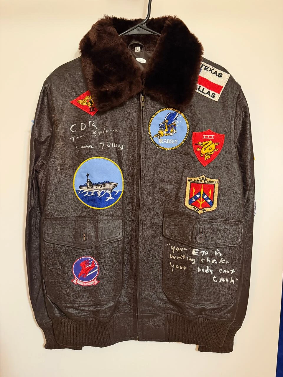 James Tolkan Signed Bomber Jacket JSA