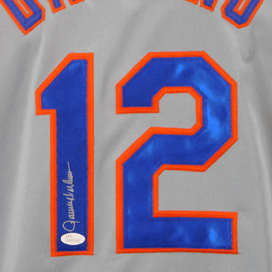 Ron Darling Signed New York Grey Baseball Jersey (JSA)