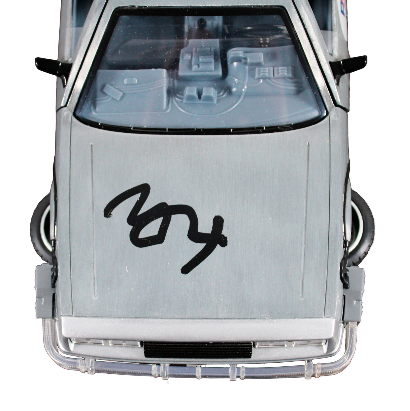 Michael J. Fox Back To The Future Signed 1:24 Die Cast DeLorean PSA/DNA #AQ74360