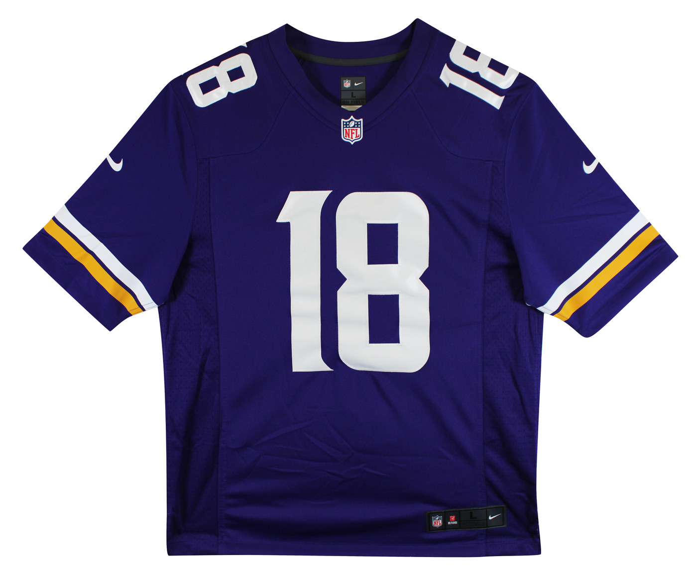 Vikings Justin Jefferson Authentic Signed Purple Nike Limited Jersey BAS Wit 2