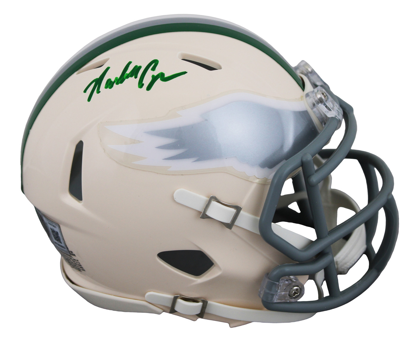 Eagles Randall Cunningham Authentic Signed Retro Speed Mini Helmet BAS Witnessed