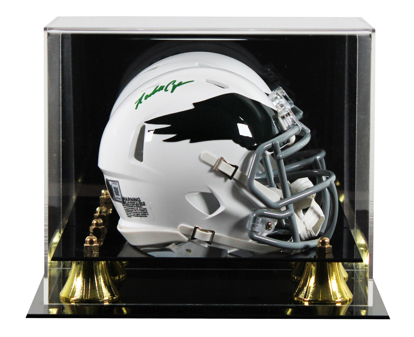 Eagles Randall Cunningham Signed 1969-73 TB Speed Mini Helmet W/ Case BAS Wit Version 1