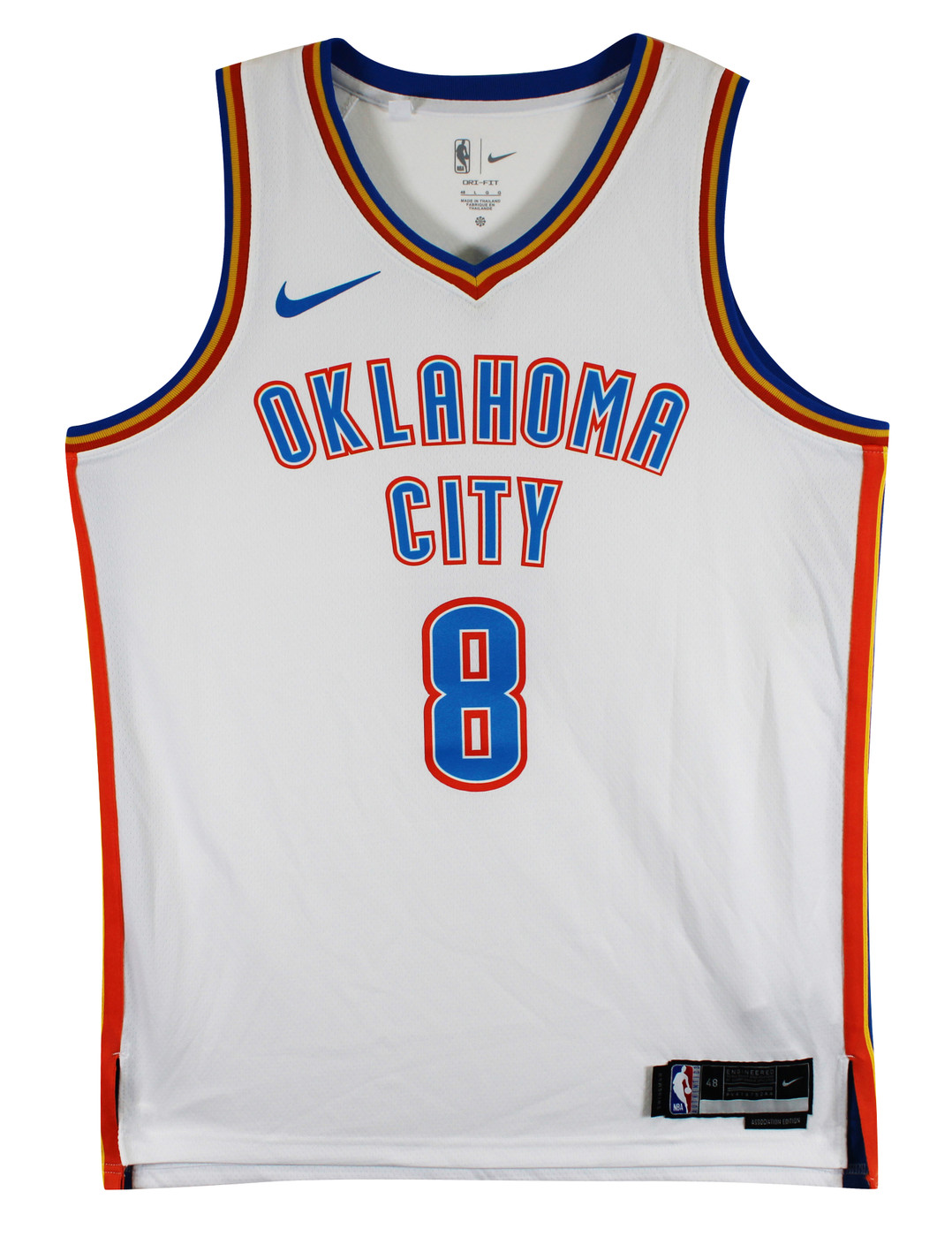 Thunder Jalen Williams Signed White Nike Association Edition Swingman Jersey JSA