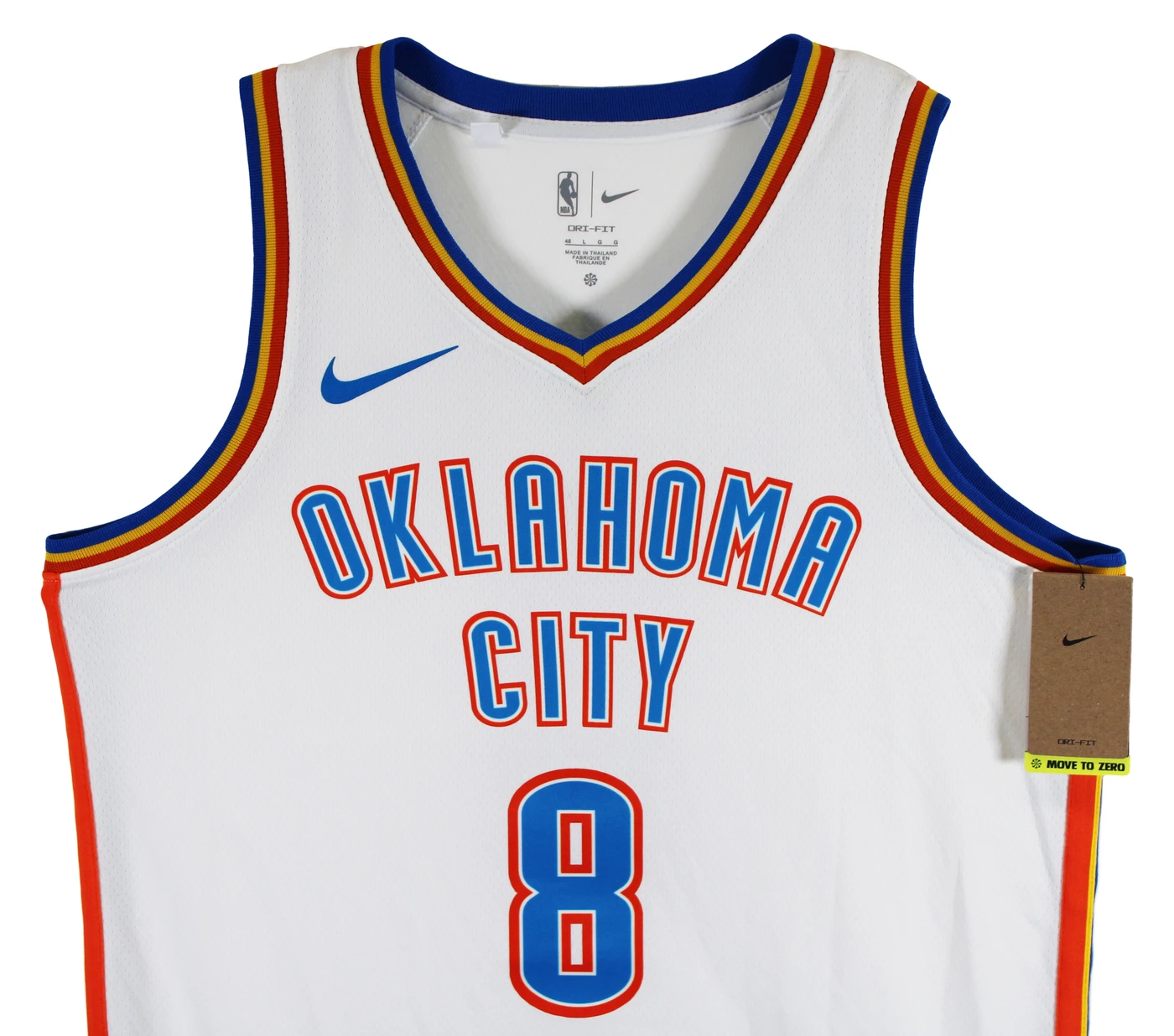 Thunder Jalen Williams Signed White Nike Association Edition Swingman Jersey JSA