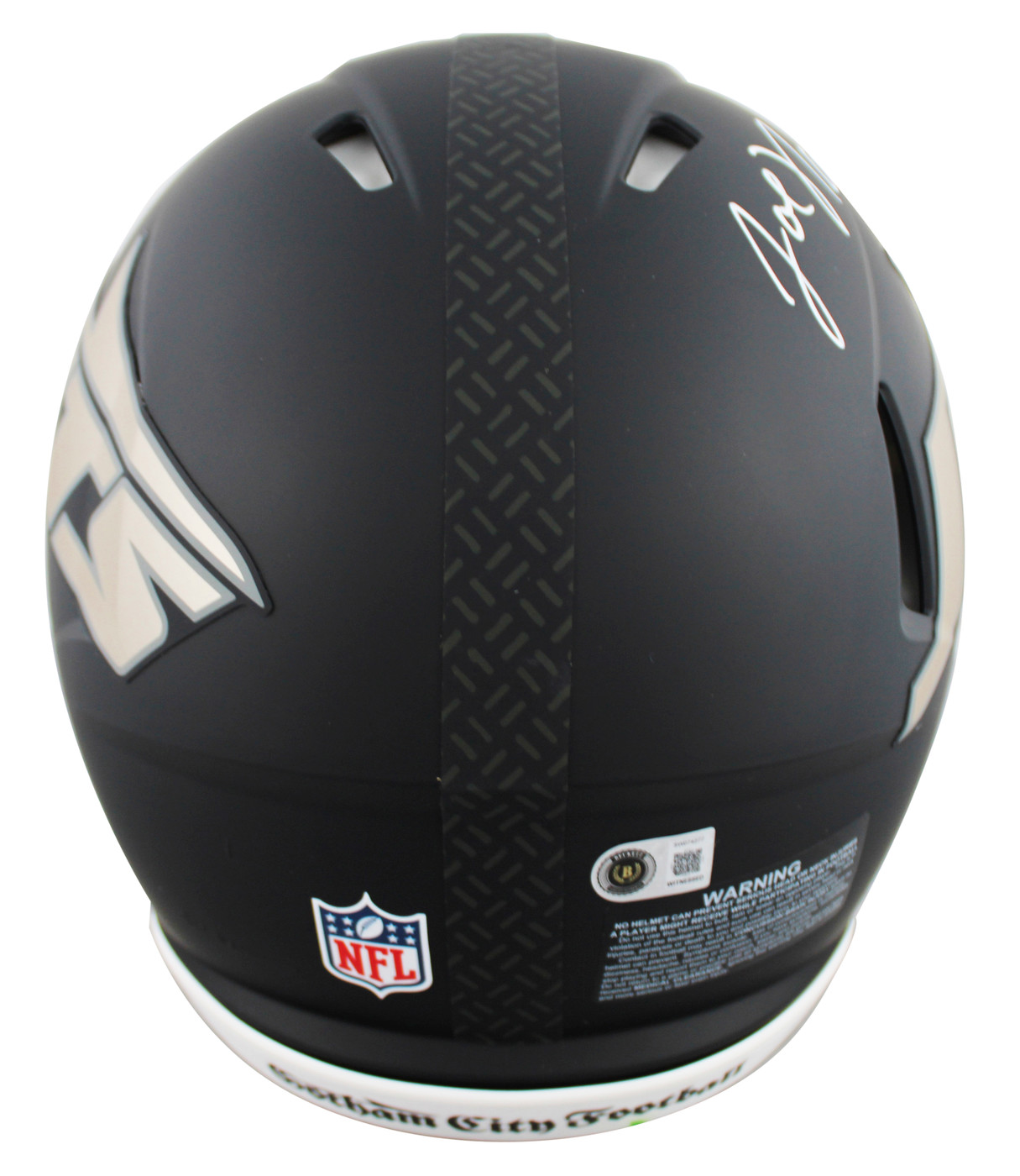 Jets Joe Namath Signed Rivalries Full Size Speed Proline Helmet W/ Case BAS Wit