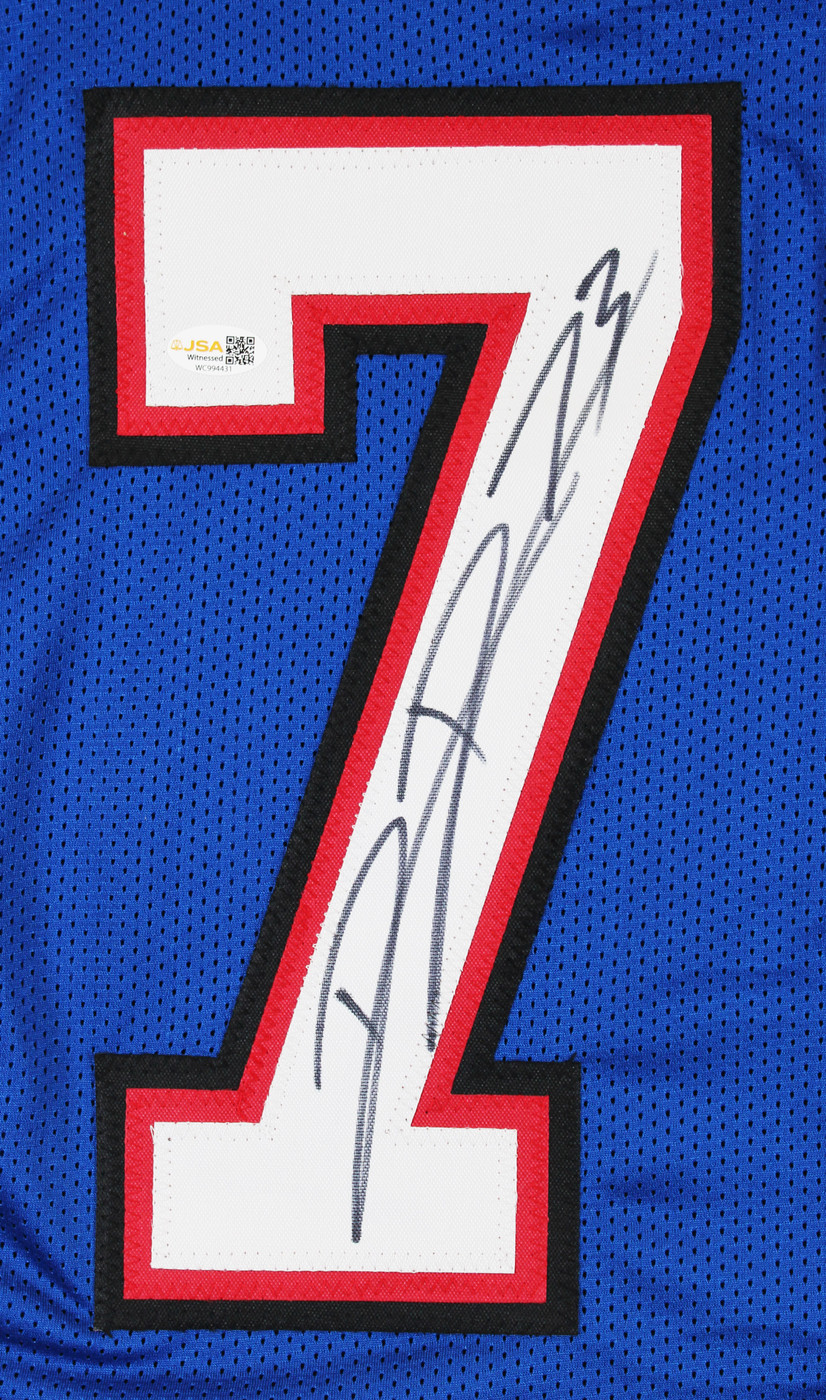 Dion Dawkins Authentic Signed Blue Pro Style Jersey Autographed JSA Witness