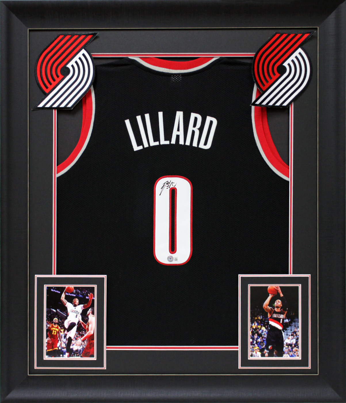 Damian Lillard Authentic Signed Black Pro Style Framed Jersey ...