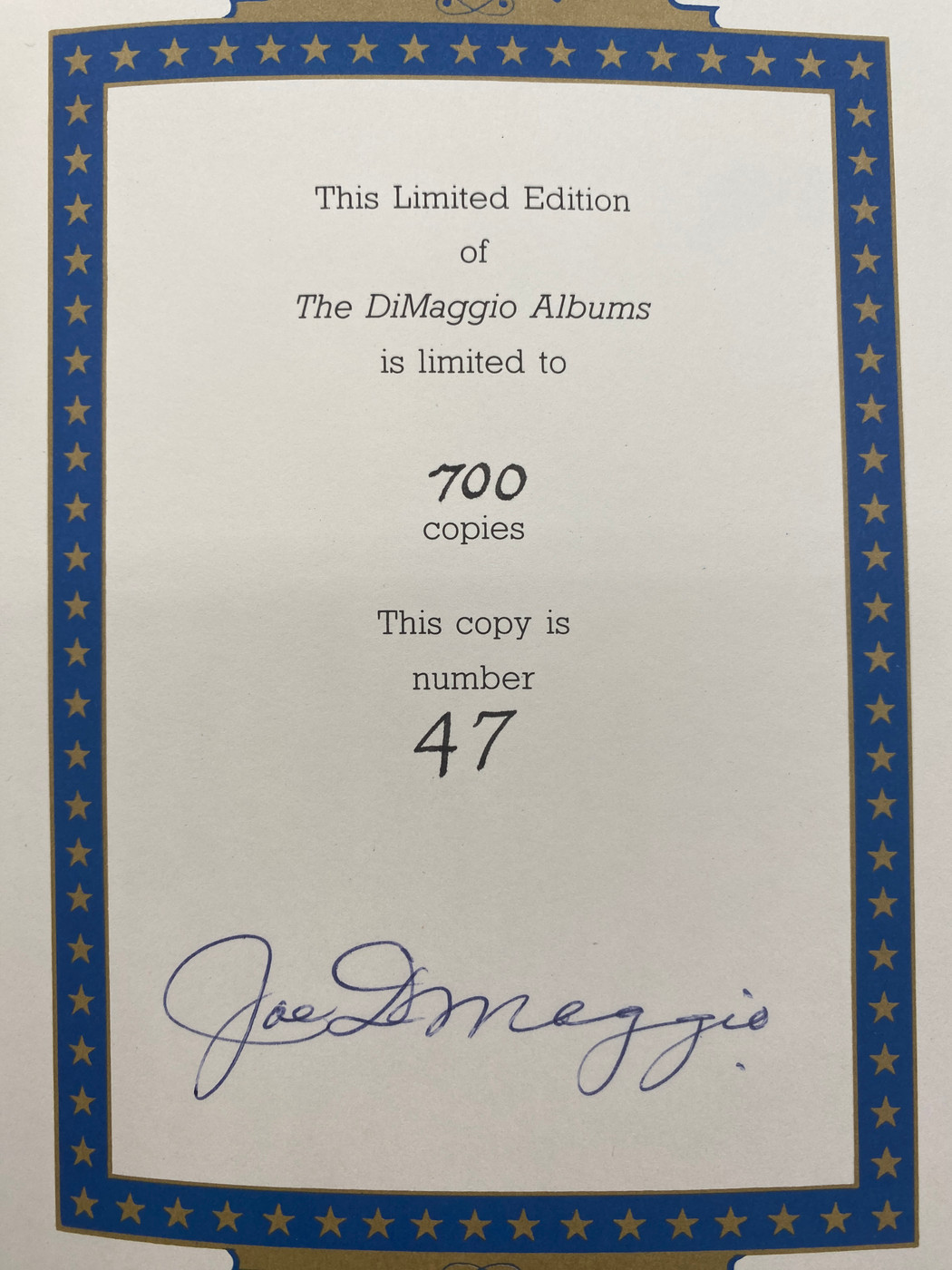 The Di Maggio Albums with an Introduction and Commentaries By Joe Dimaggio (Numbered Collectors Box Set of Two Books, Volume 1 & 2) Number 74 of 700 