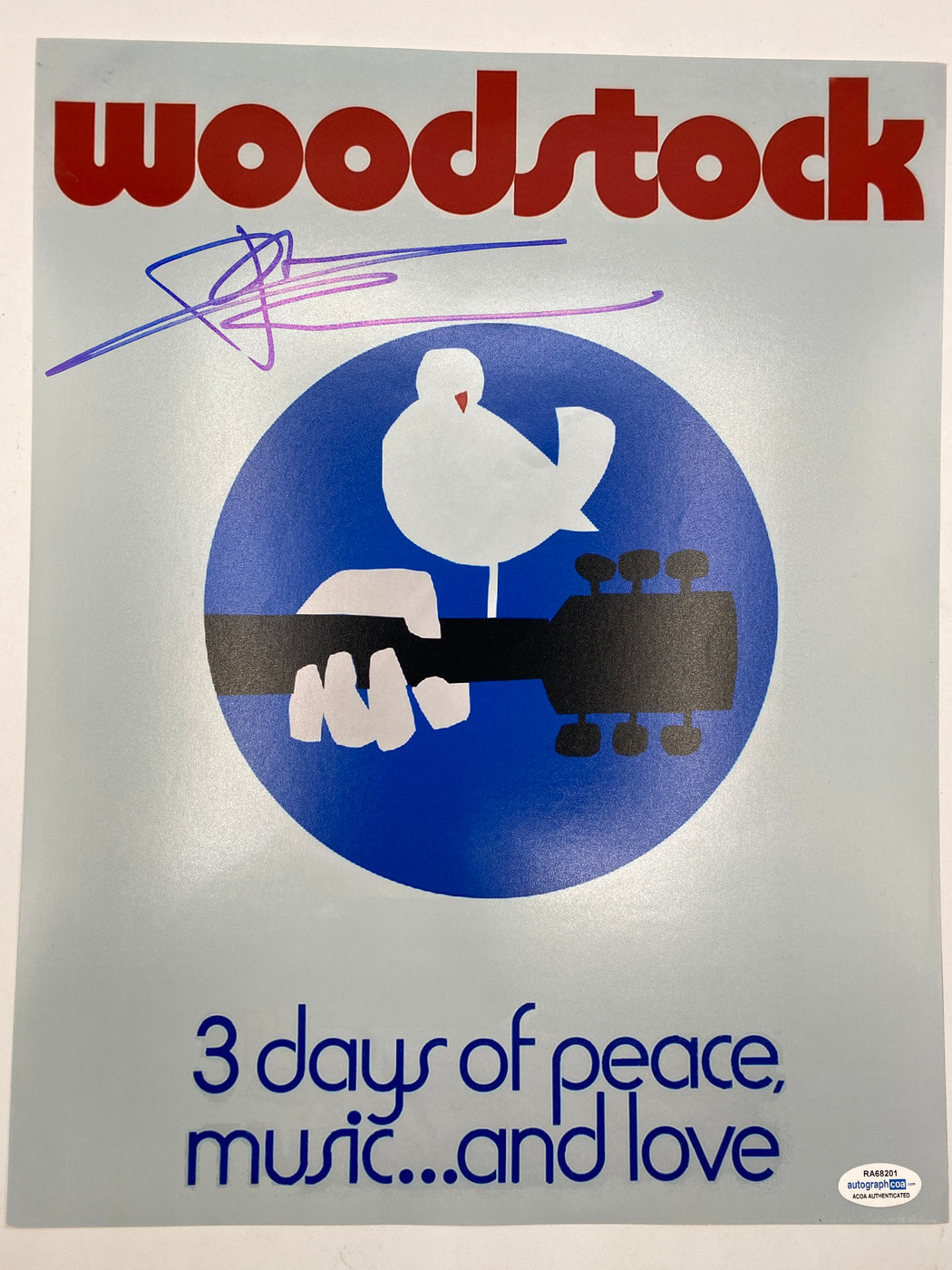 Pete Townshend Autographed Poster