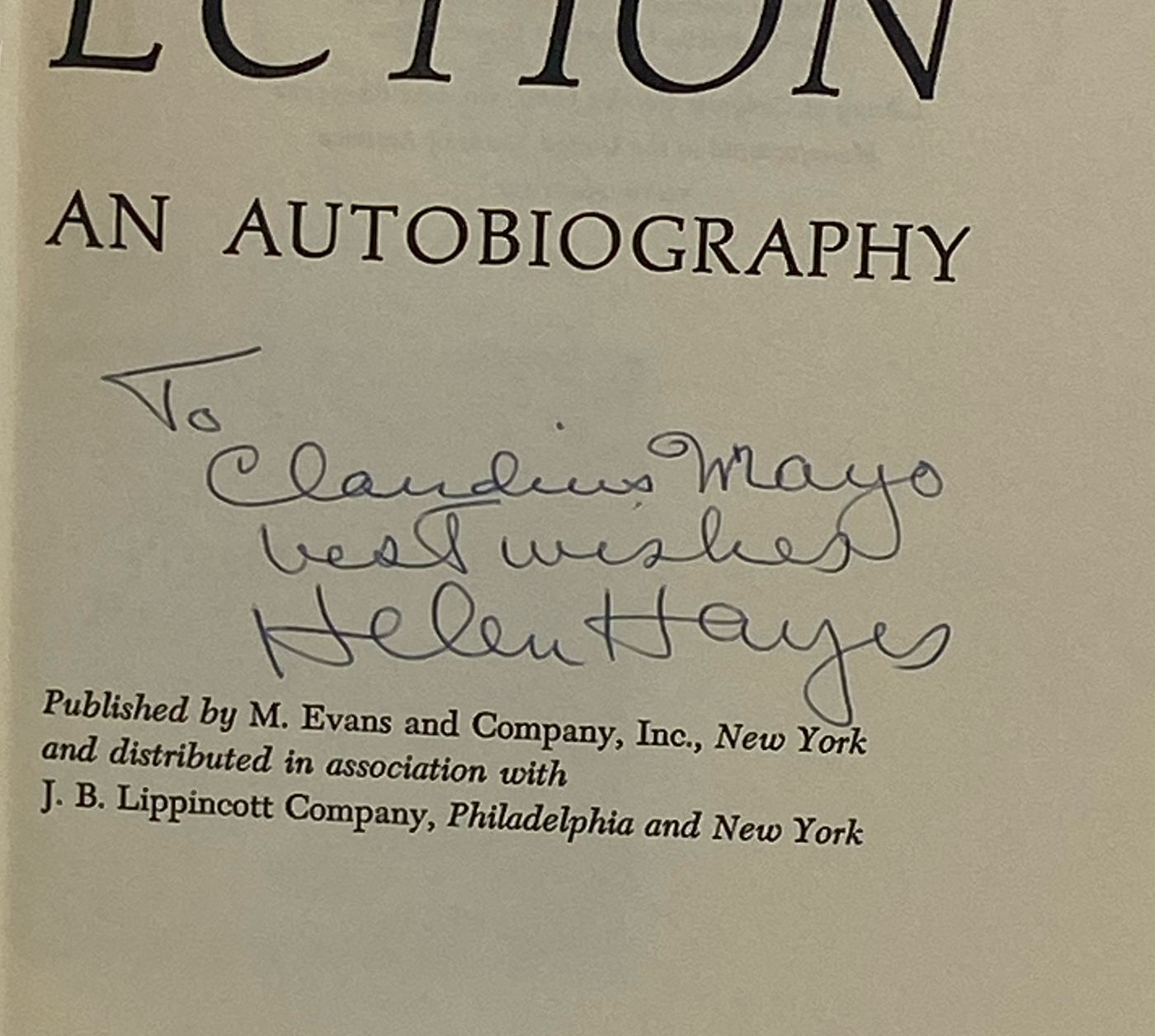 On Reflection: An Autobiography