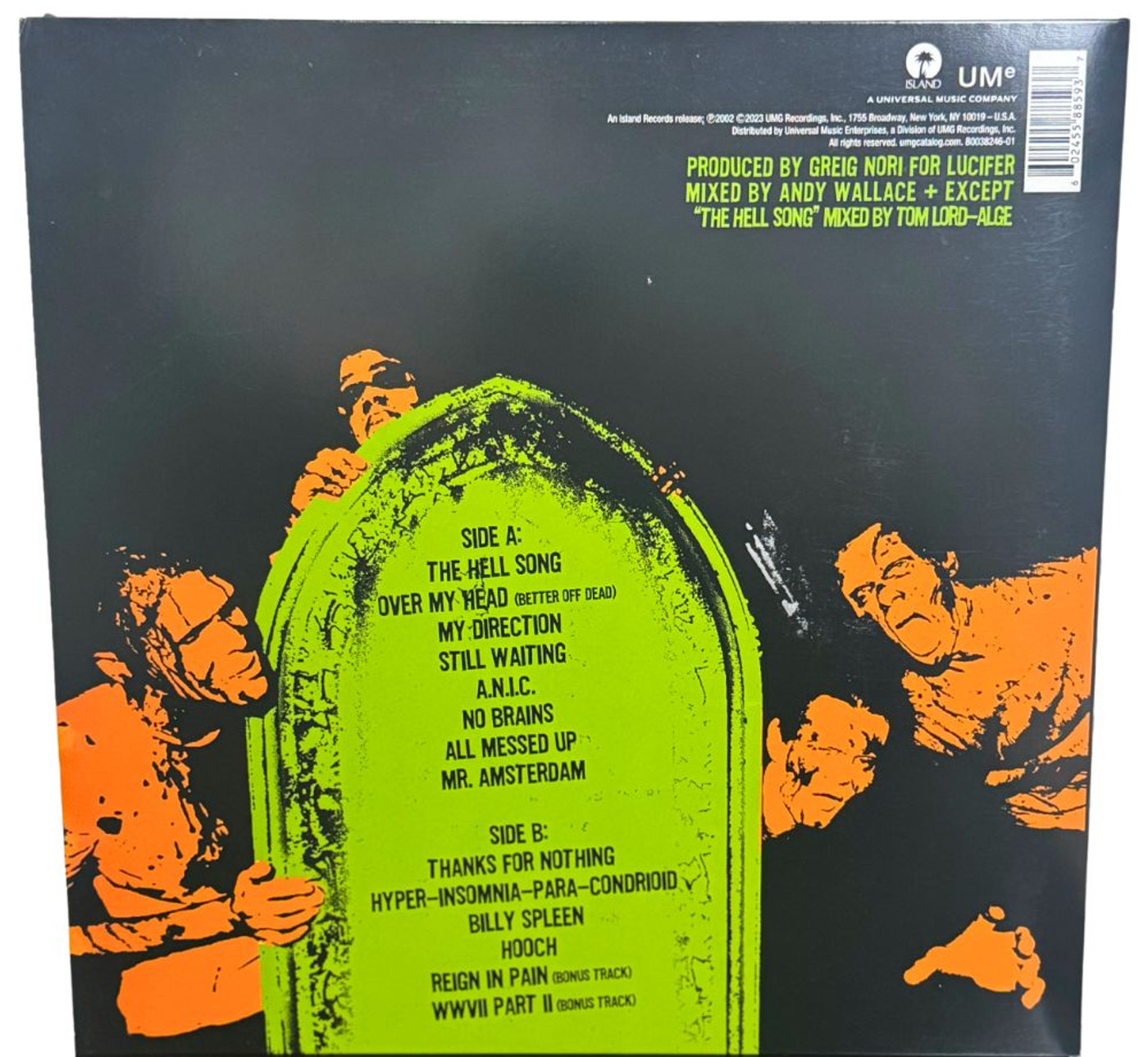 Does This Look Infected Green Swirl - Sum 41 (Signed Book)