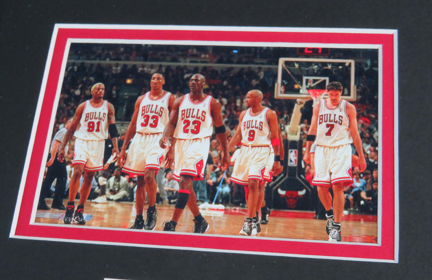 1995-1996年 CHICAGO BULLS 額装写真 NBA CHICAGO 1995-1996年 BULLS