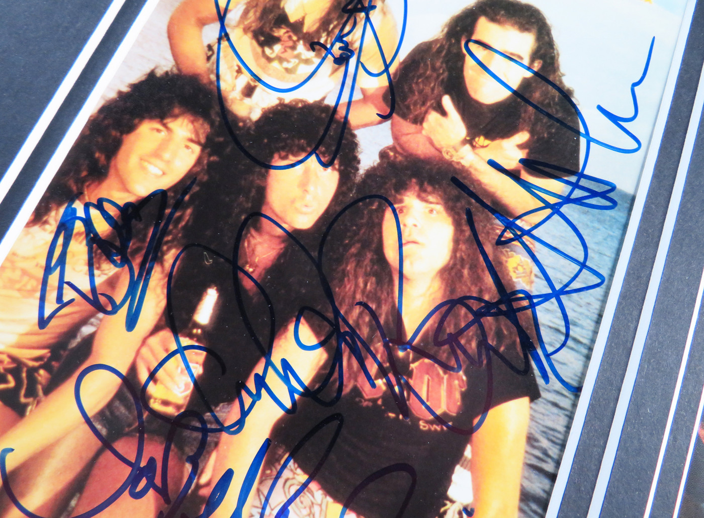 Anthrax Signed Matted Display
