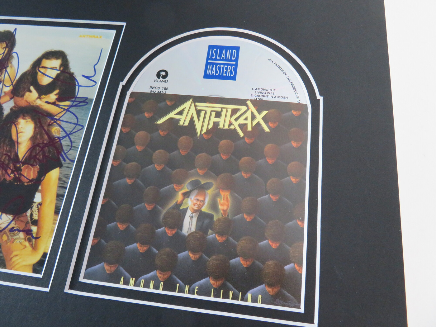 Anthrax Signed Matted Display