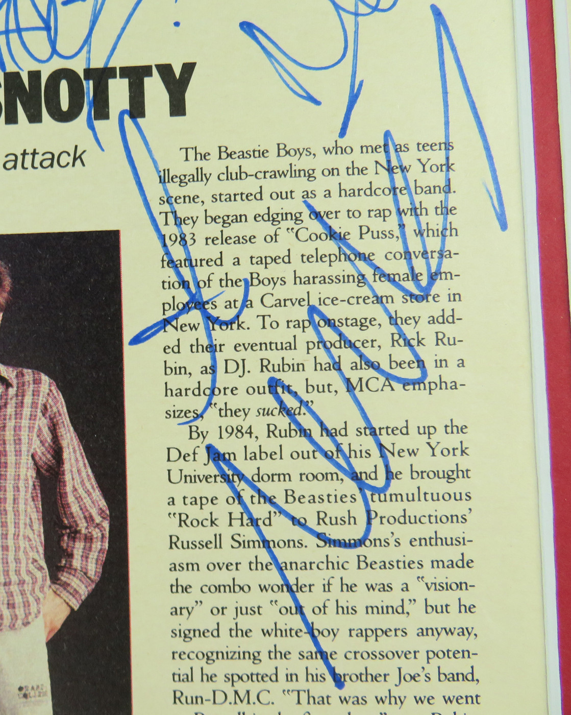 Beastie Boys Signed Matted Display