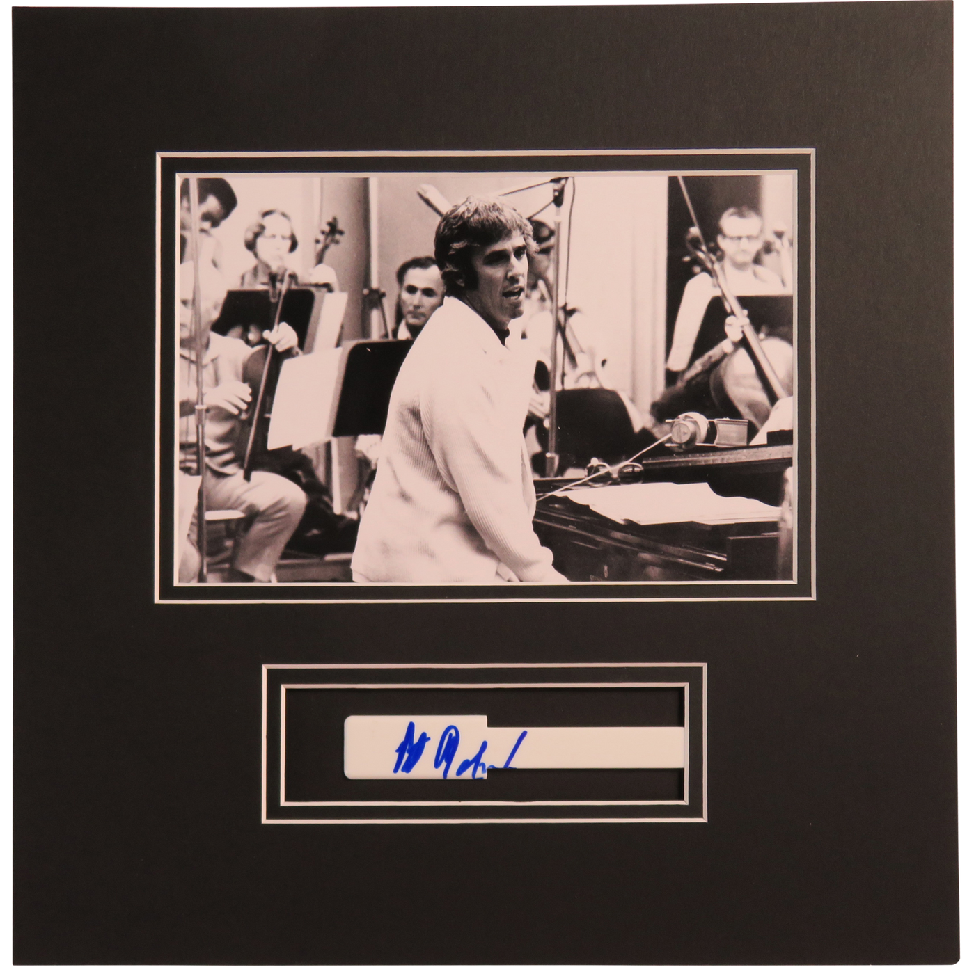 Burt Bacharach Signed Matted Display