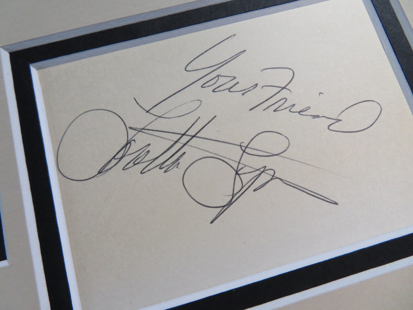 Coal Miner's Daughter Signed Matted Display