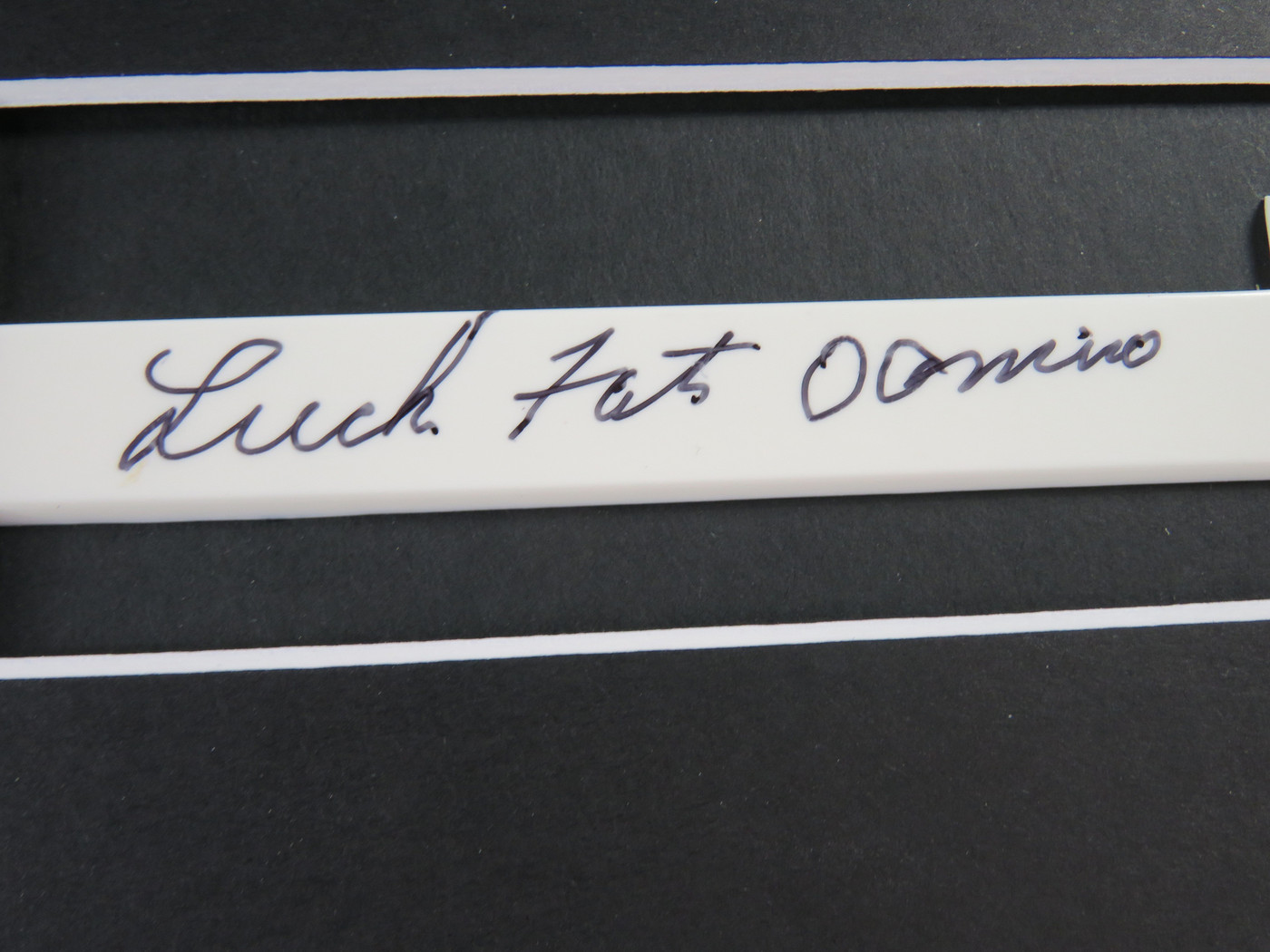 Fats Domino Signed Matted Display