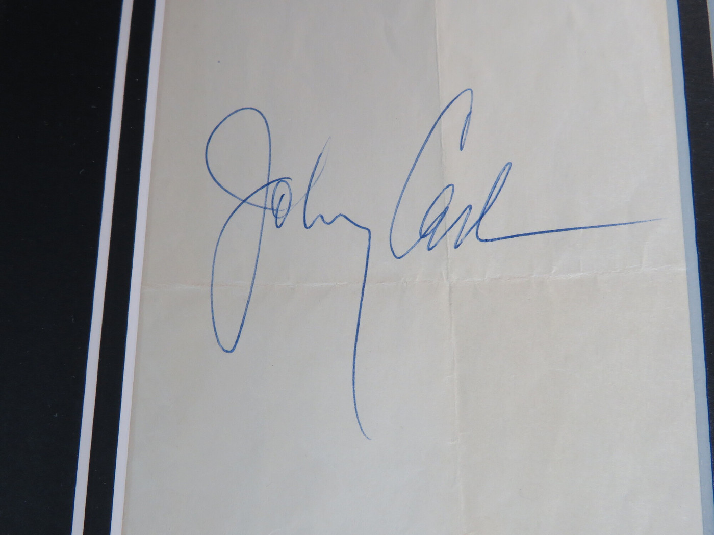 Johnny Cash and Parents Signed Framed Display