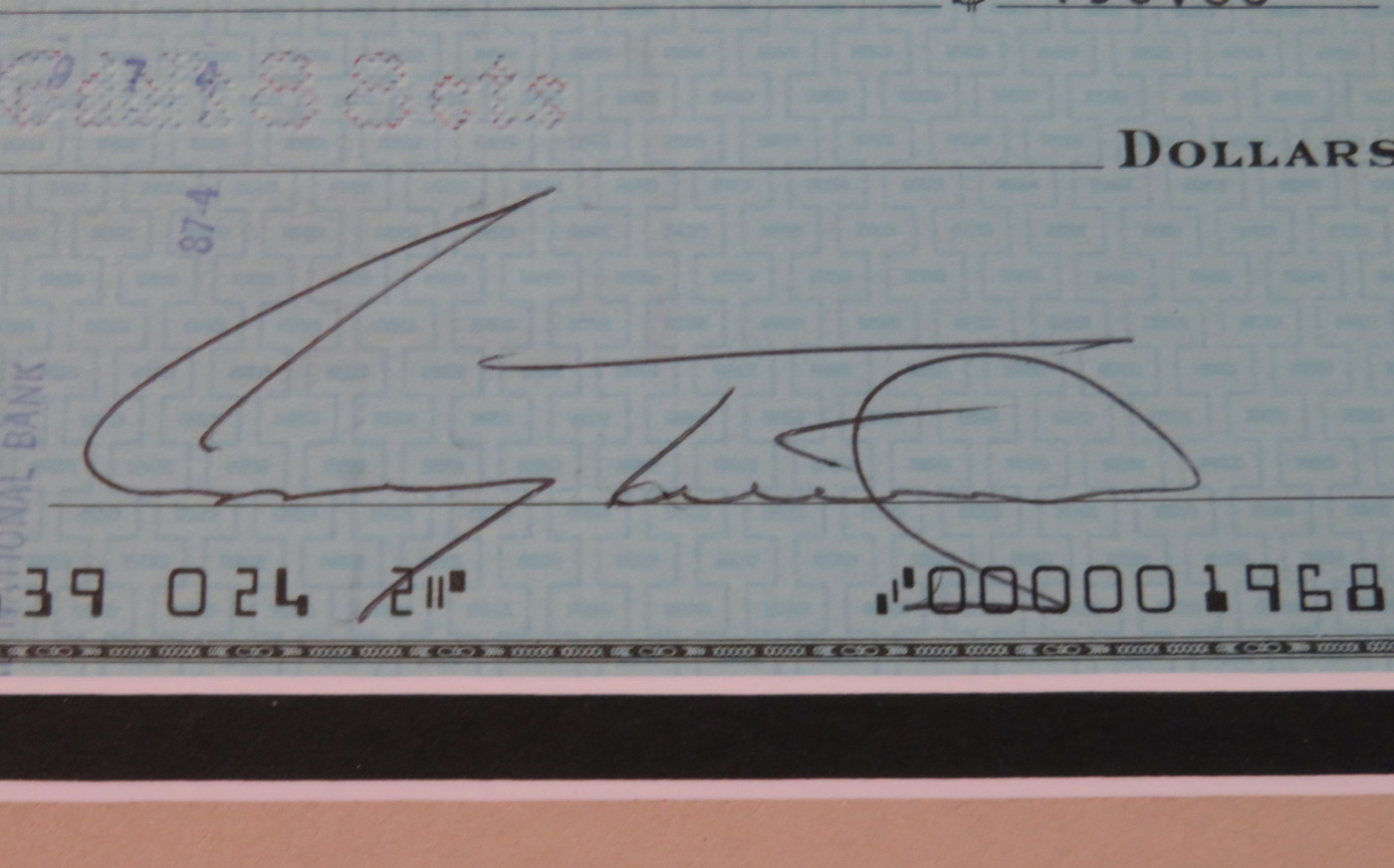 Johnny Cash and Parents Signed Framed Display