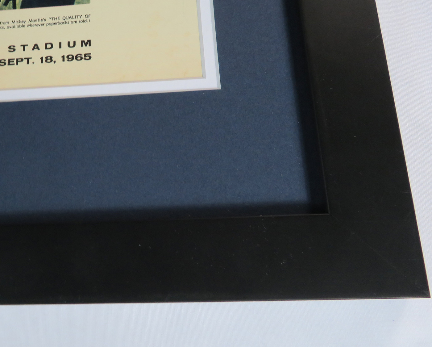 Mickey Mantle Signed Framed Display
