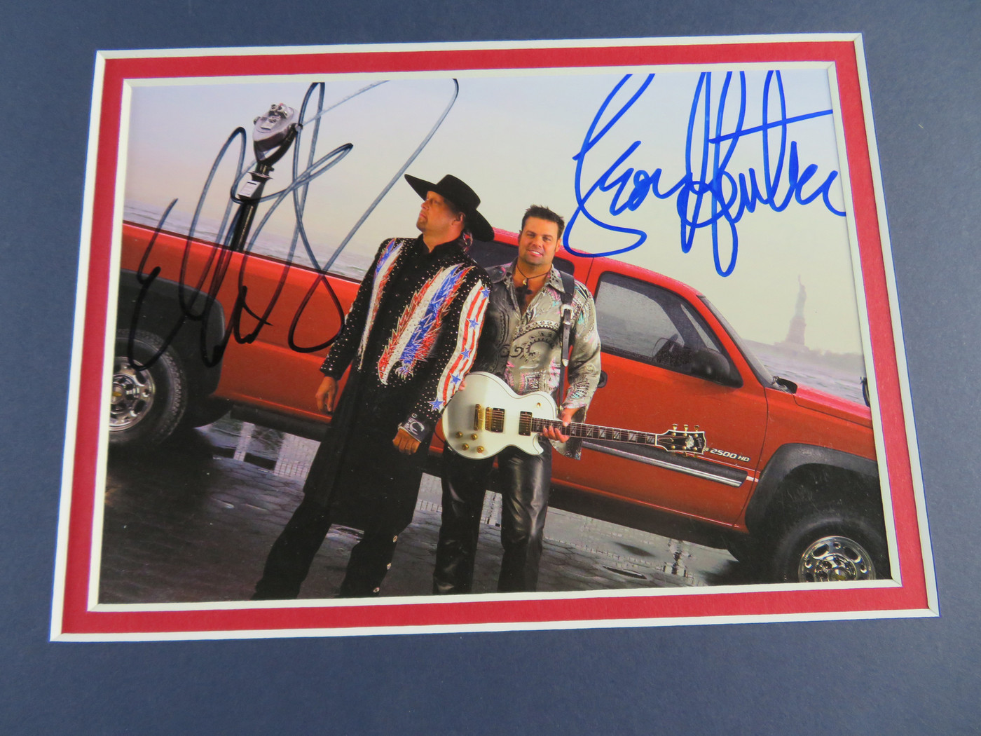 Montgomery Gentry Signed Matted Display