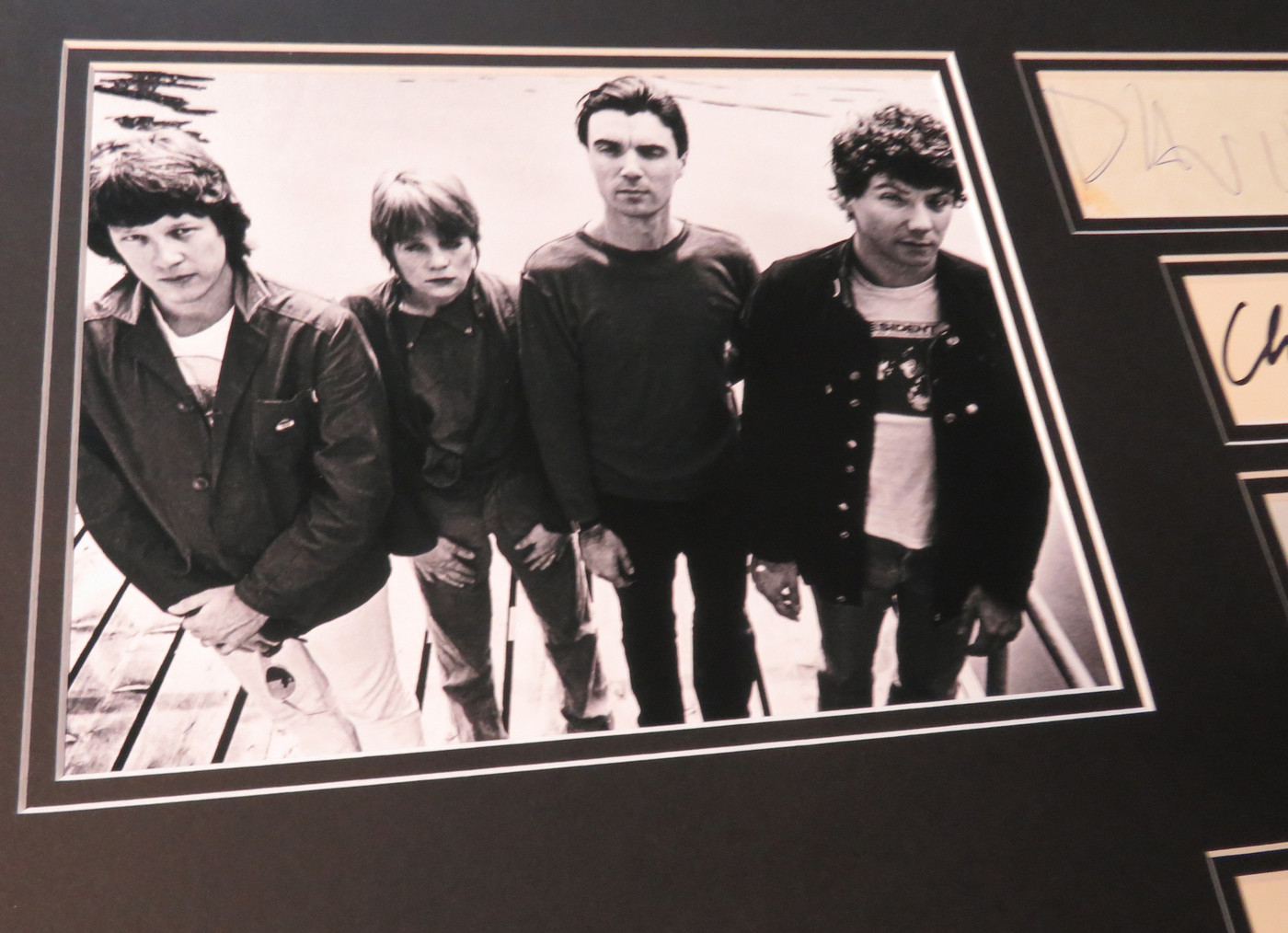 Talking Heads Signed Matted Display