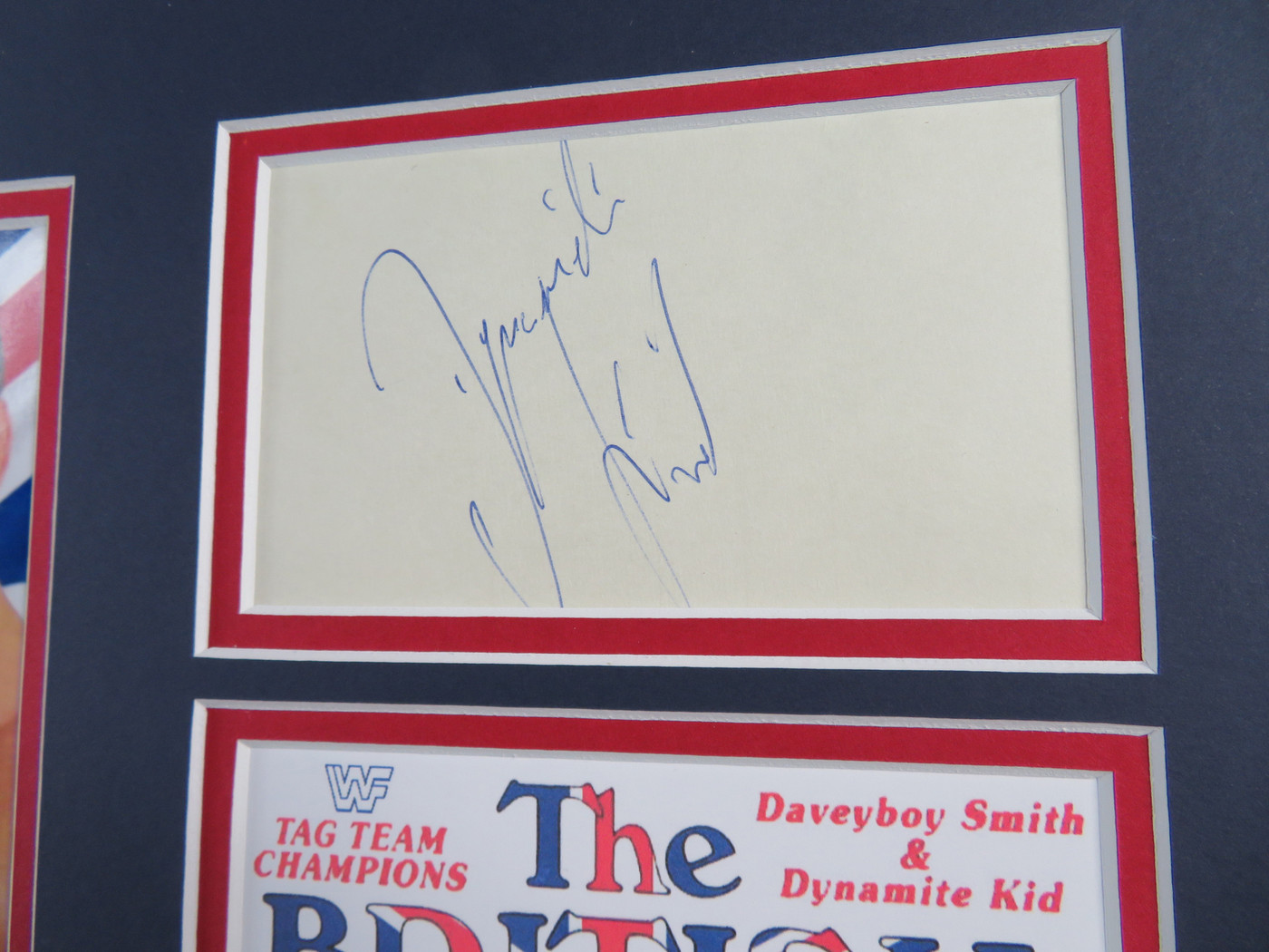 The British Bulldogs Signed Matted Display