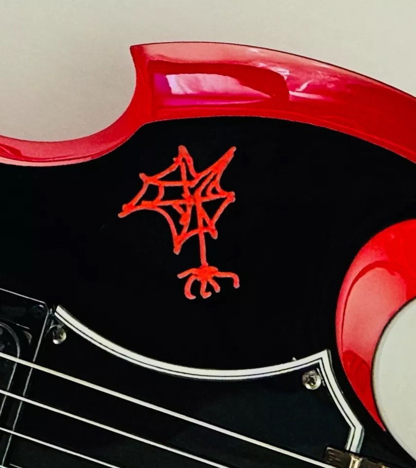 Cassandra Peterson Signed Guitar | JSA Authenticated