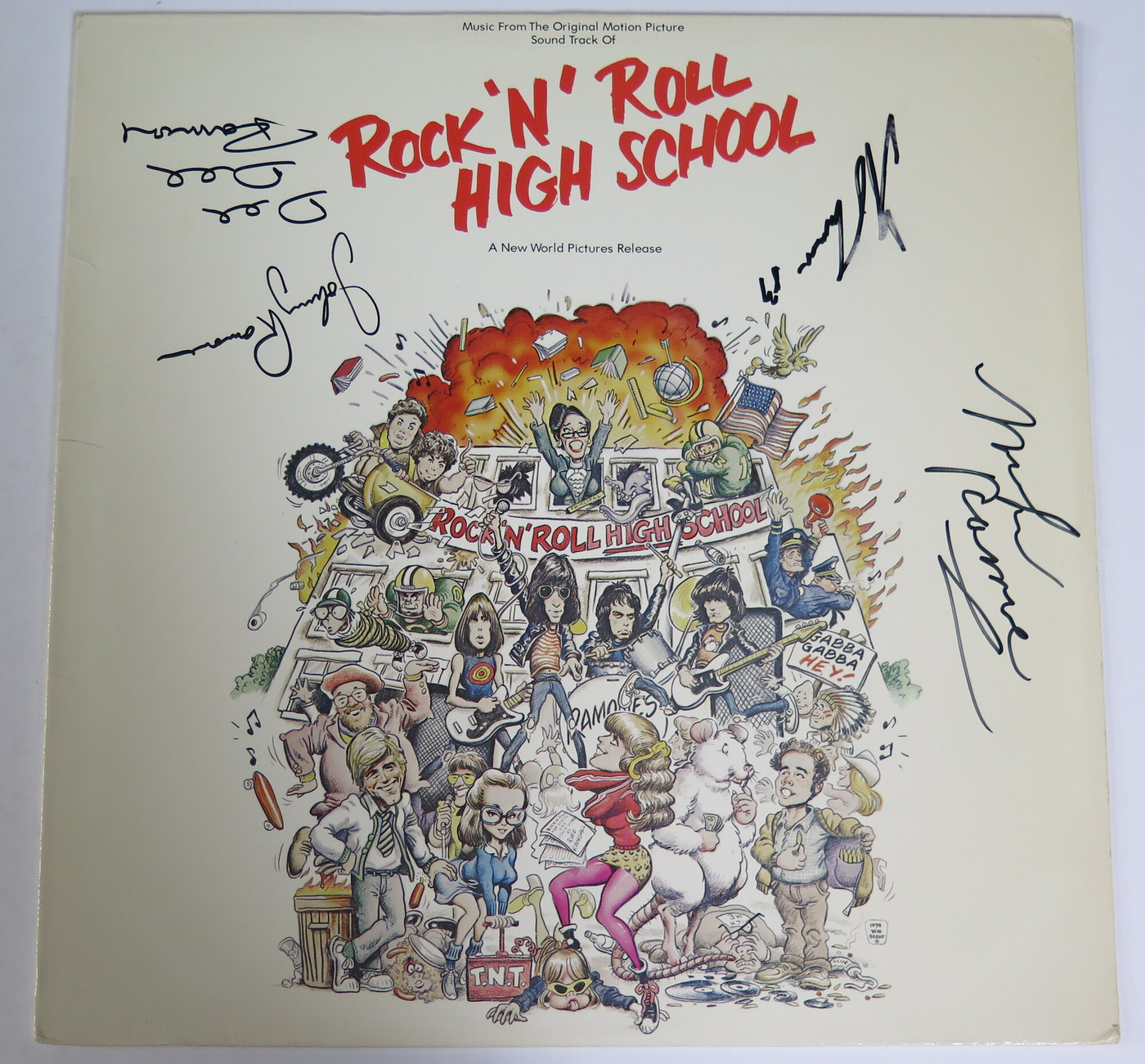 ラモーンズ サイン入りレコード ラモーンズ RAMONES レコード Signed