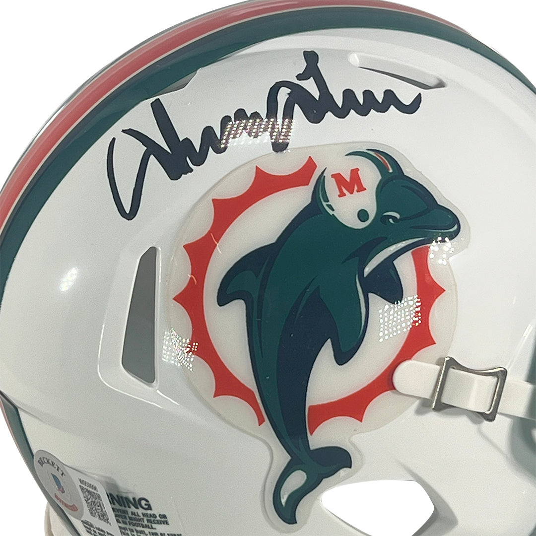 Irving Fryar Signed Miami Dolphins Speed Mini Football Helmet (Beckett)