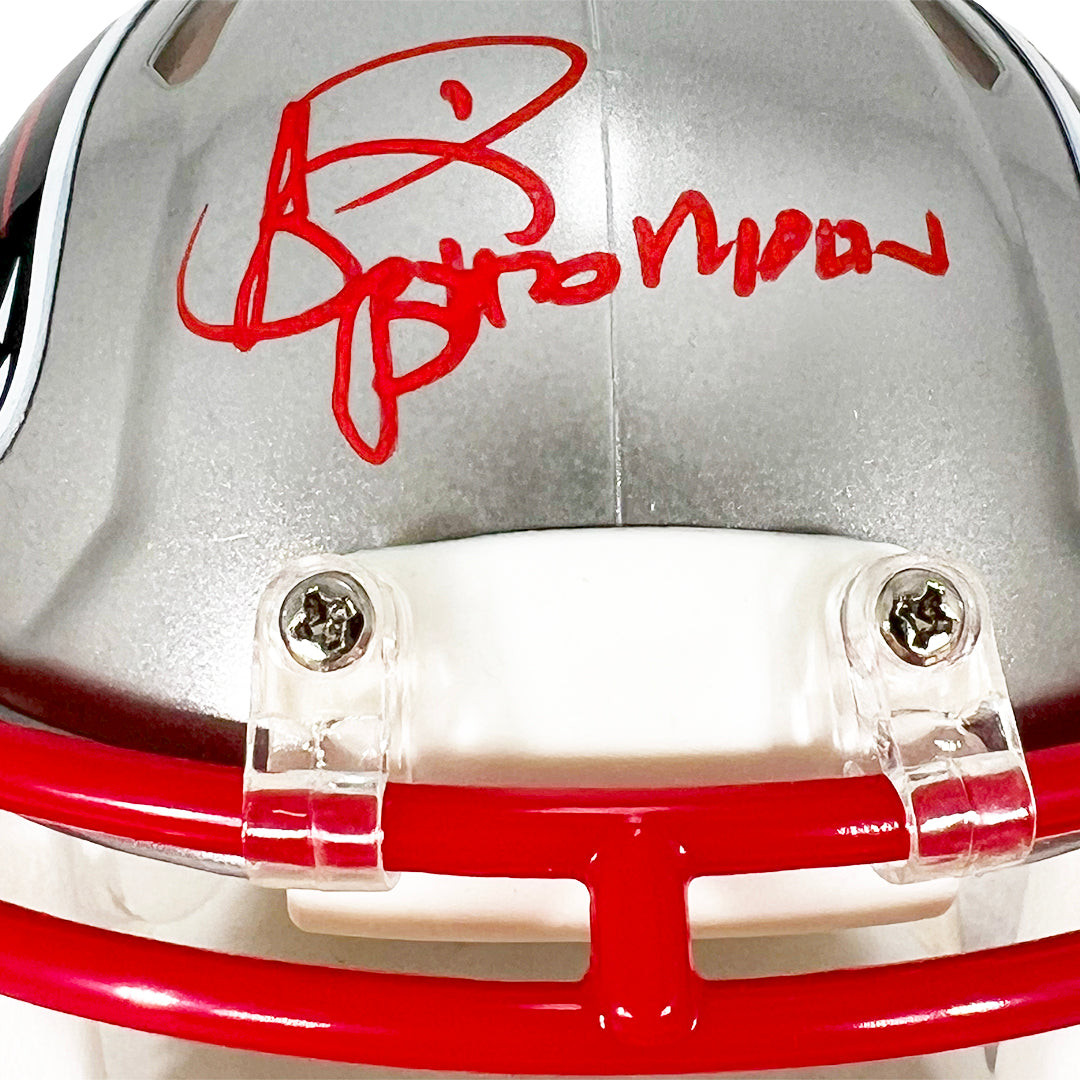 Andre Rison Signed Bad Moon Inscription Atlanta Falcons Flash Mini