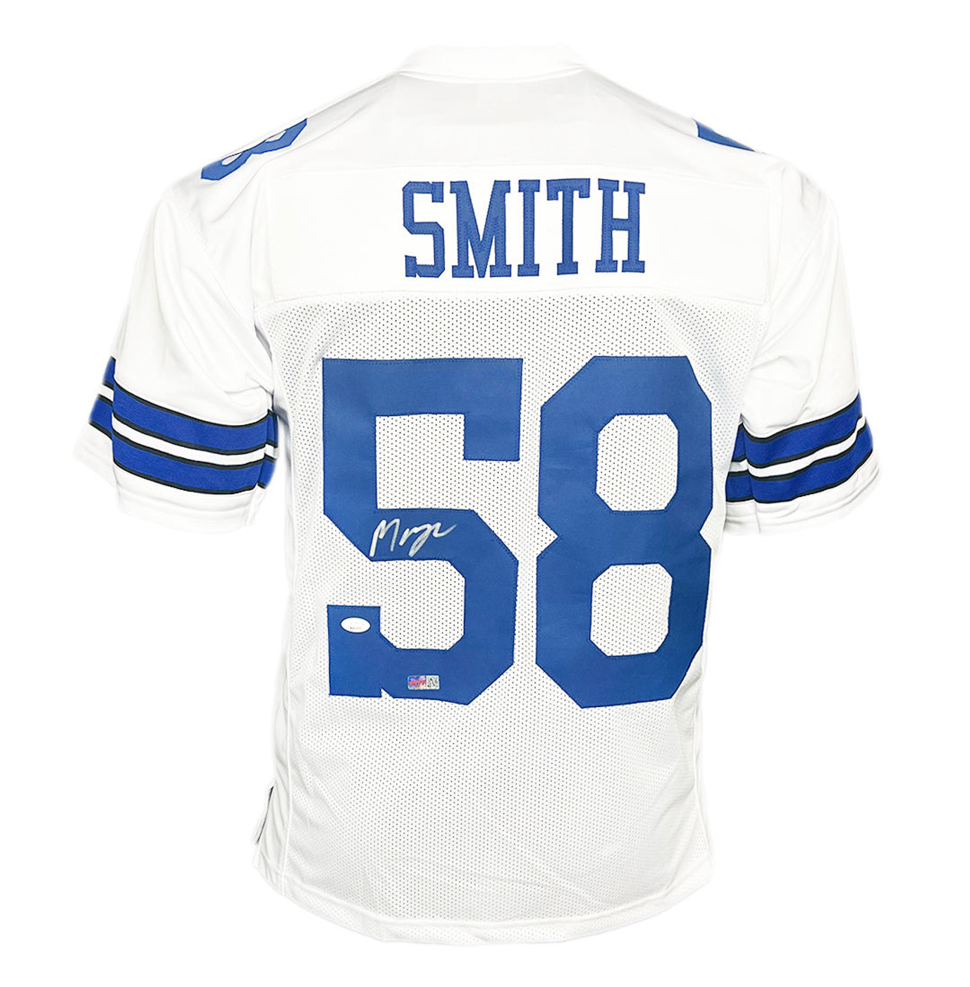 Mazi Smith Signed Dallas White Football Jersey (JSA)