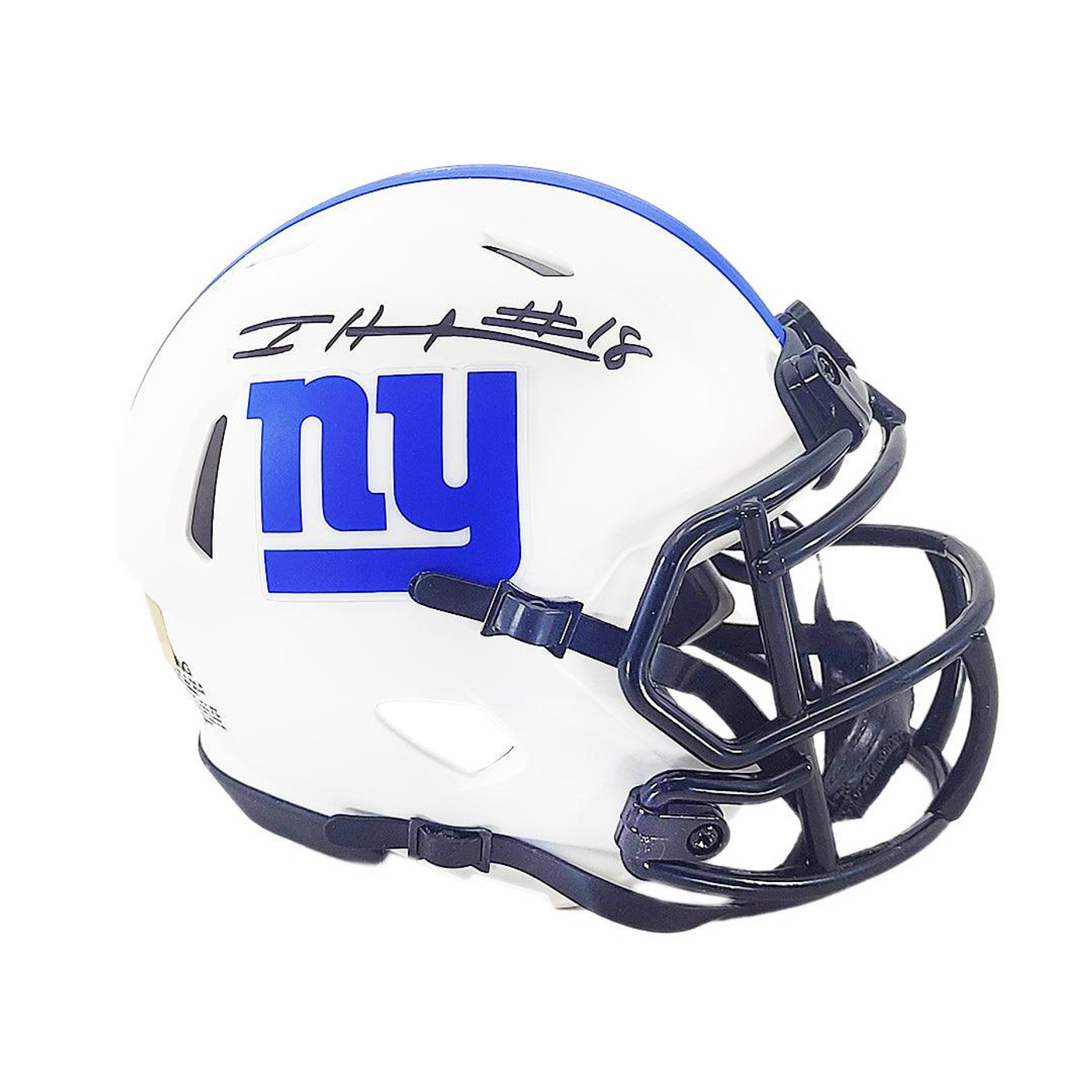 Isaiah Hodgins Signed New York Giants Lunar Eclipse Speed Mini Football Helmet (JSA)